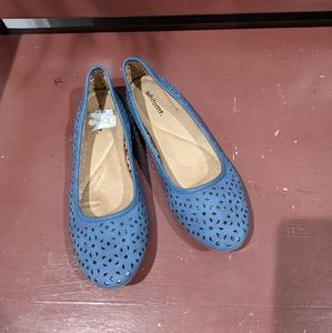 Cute blue flats